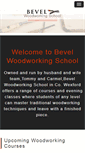 Mobile Screenshot of bevelwoodworkingschool.com