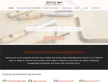 Tablet Screenshot of bevelwoodworkingschool.com